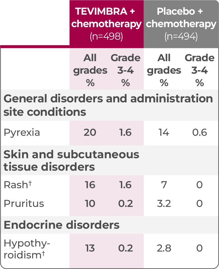 1L GC/GEJC safety profile table